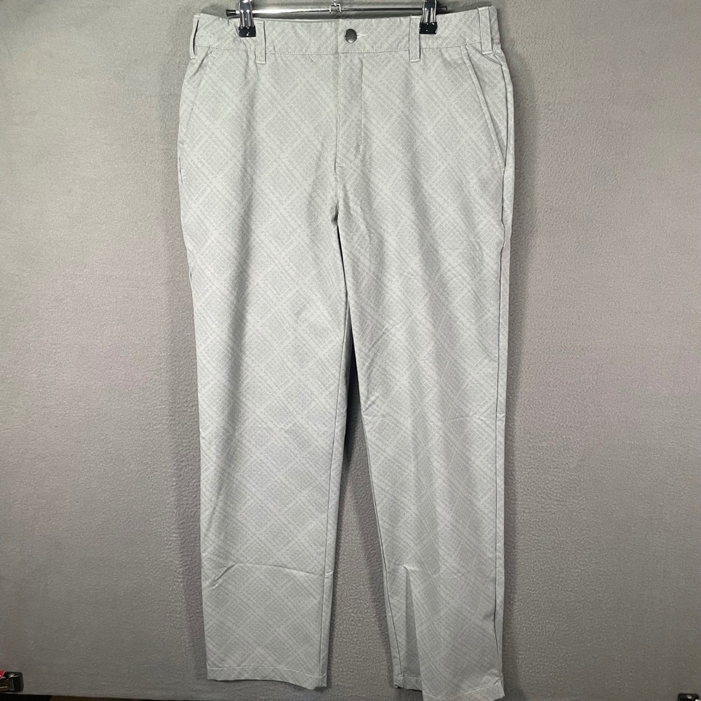Adidas Golf Pants Mens 32x31 Gray Stretch‎ Performance Athletic AE9300